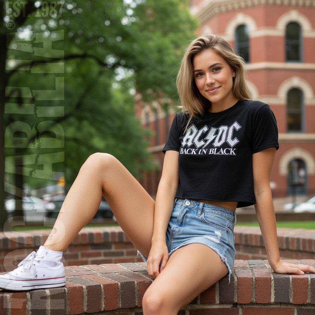 AC/DC Back In Blk Junior Top