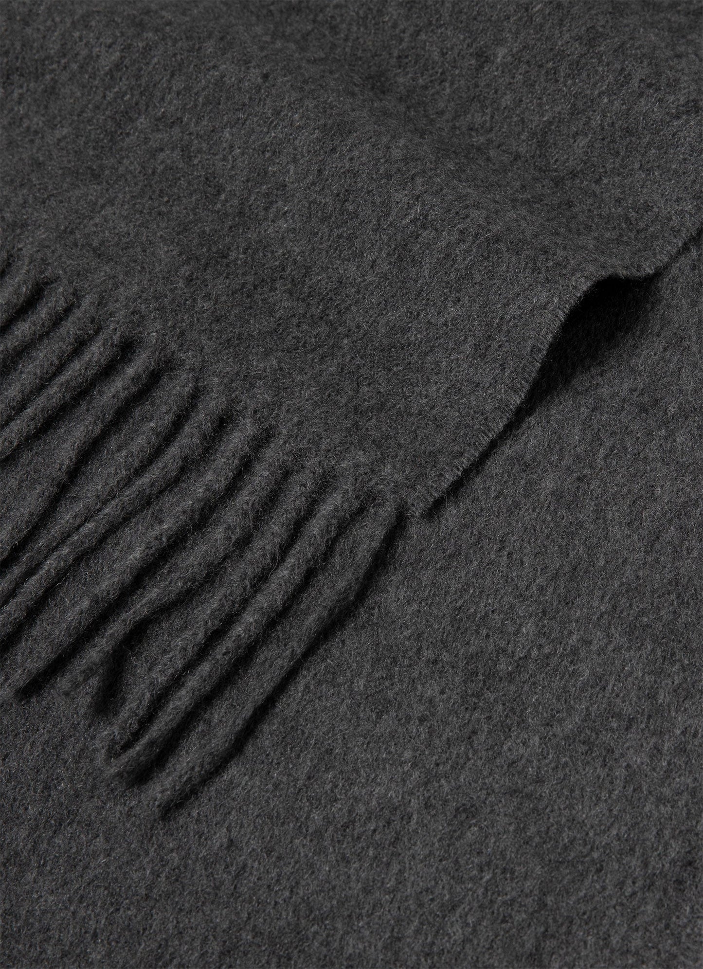 Cashmere Scarf In Charcoal Melange Asca9467 Gyad