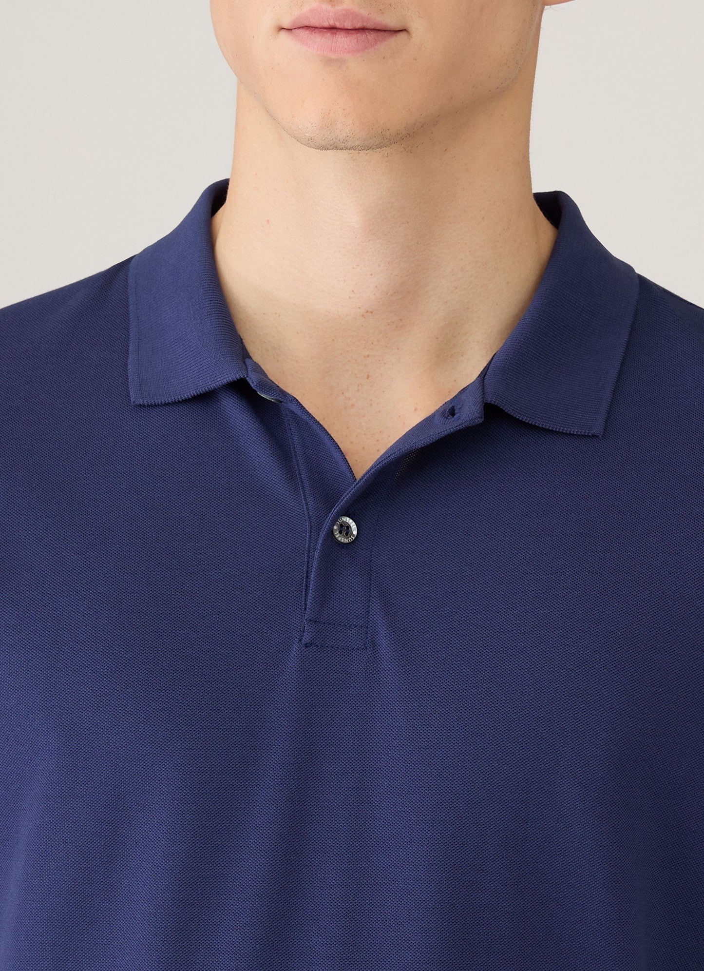 Mens Pique Polo Shirt In Ink Blue Mpol1028 Buwx