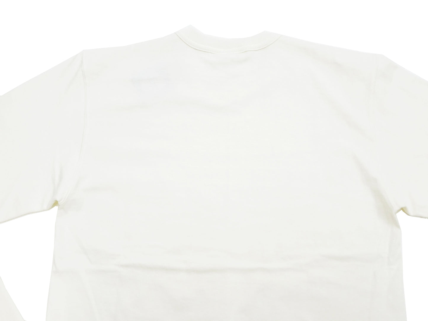 TOYS McCOY Steve McQueen Inspired Long Sleeve Pocket T-Shirt - Men's Solid Color Loopwheeled Tee - TMC2543 011 Off-White