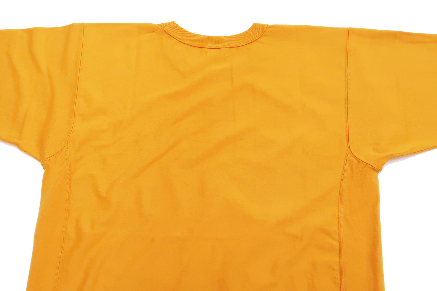 Whitesvill Plain T-shirt with Rib Side Panels Men's Heavyweight Short Sleeve Tee WV78930 156 Gold