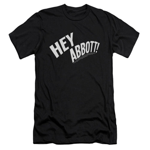Abbott & Costello Hey Abbott Slim Fit T-shirt