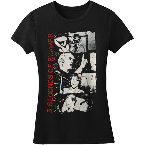 5 Seconds Of Summer Stacked Photos Junior Top