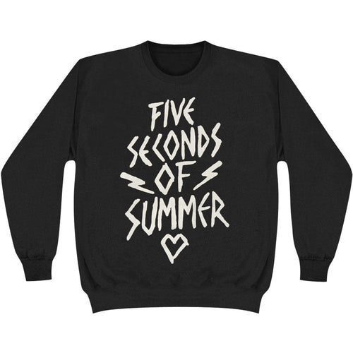 5 Seconds Of Summer Bolts Heart Sweatshirt