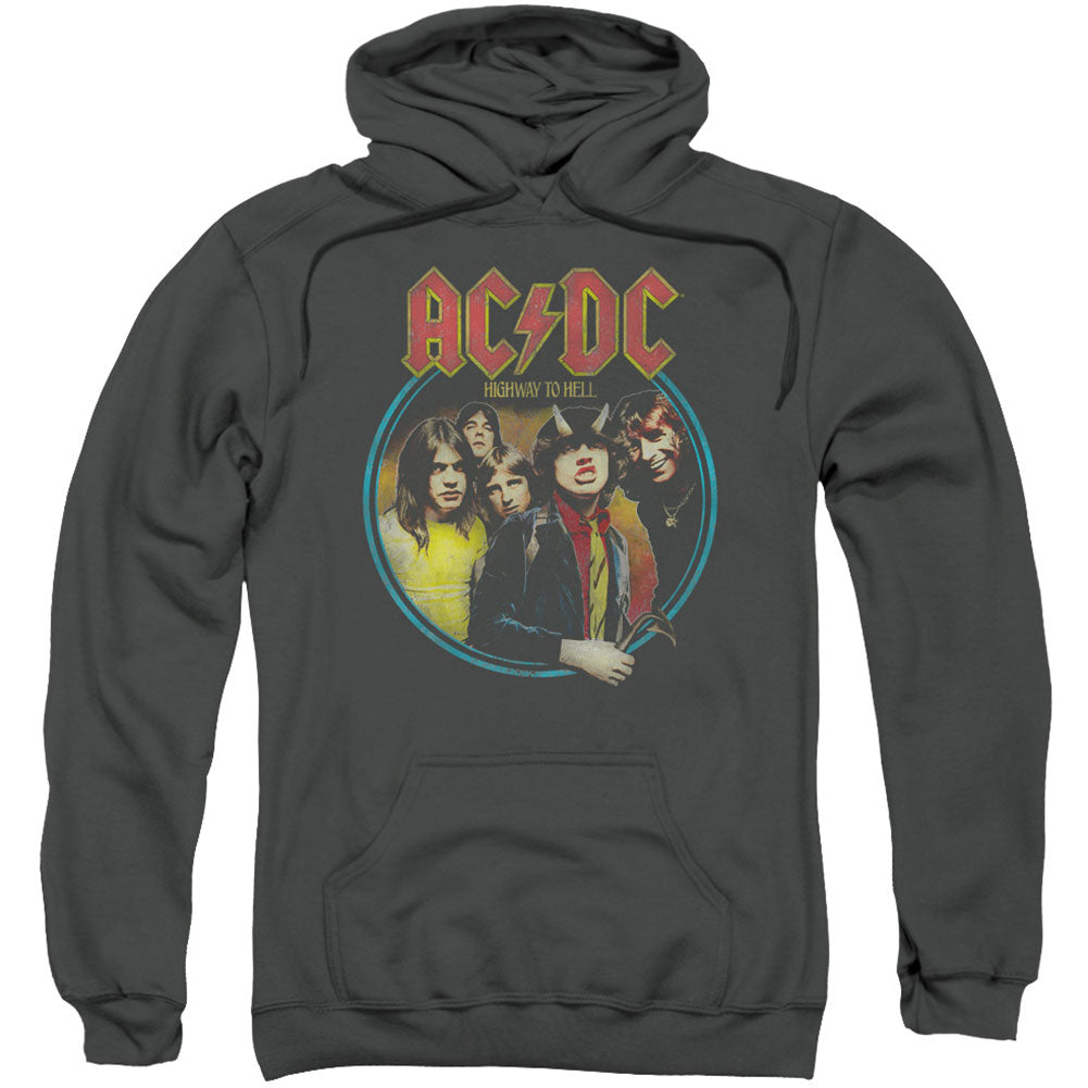 AC/DC Highway To Hell Adult 25% Poly Hooded Sweatshirt