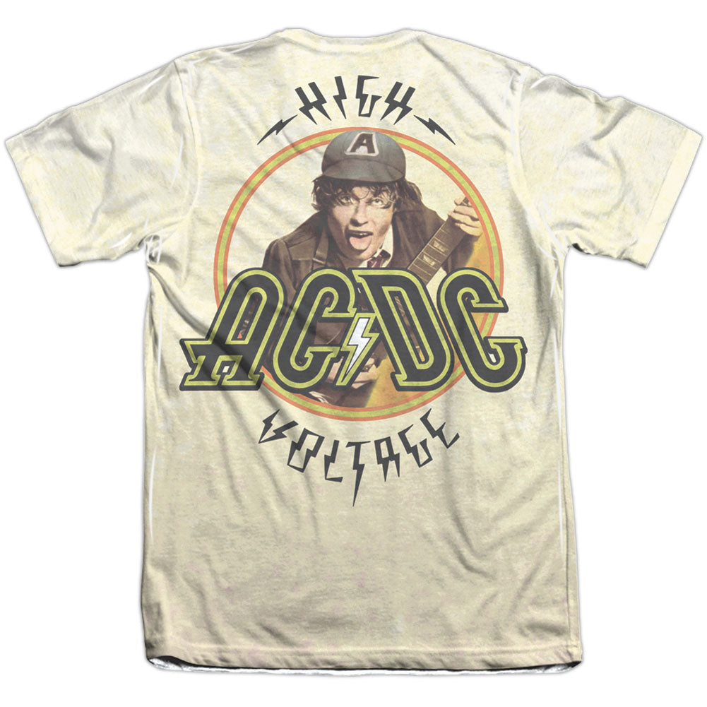 AC/DC Higher Voltage 65% Poly Front/Back Print Sublimation T-shirt