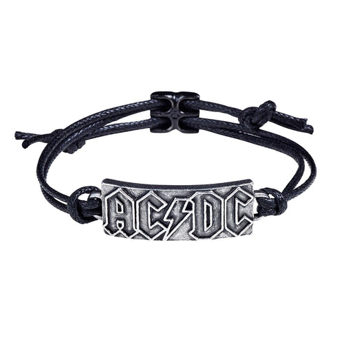 AC/DC Lightning Logo Wrist Strap Wristband