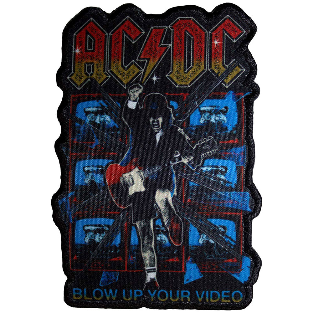 AC/DC Blow Up Your Video Cut-out Woven Patch