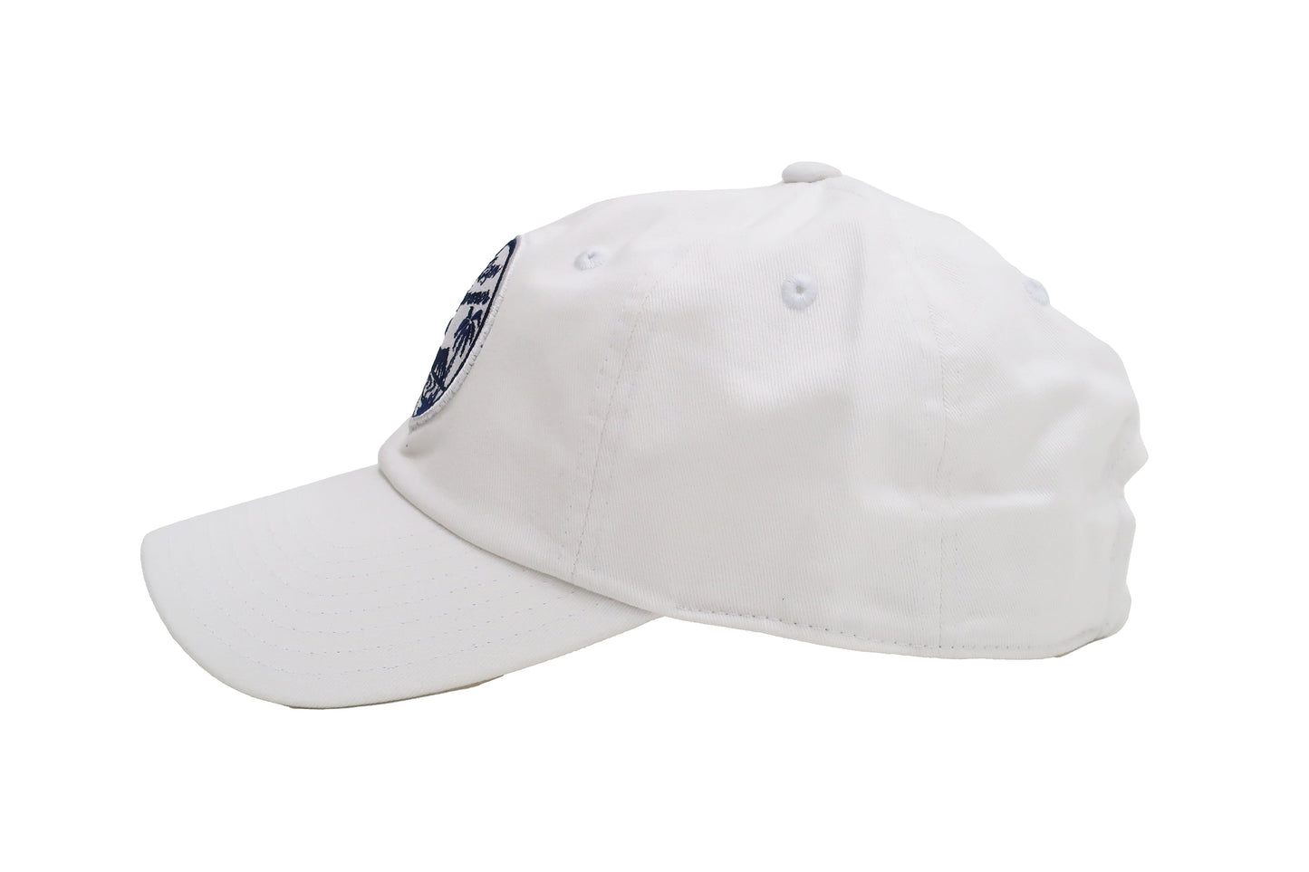 Reyn Spooner Cap THE MAUKA HAT Men's Classic Cotton Twill Hat with Embroidered Patch A000150221 502-A0001 White