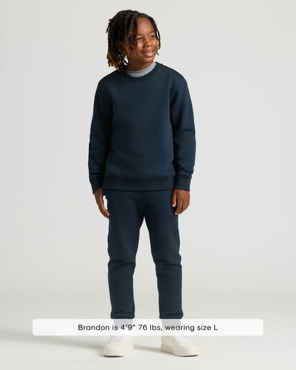 Boys' Black & Navy Fleece Joggers 2-Pack