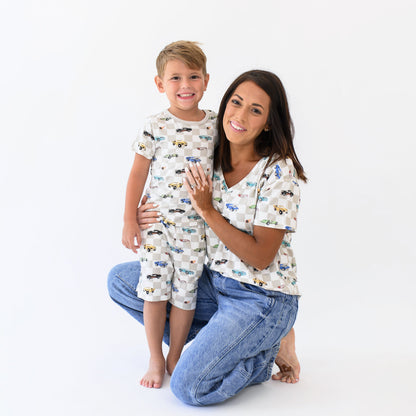 Short Sleeve Pajamas in Fast and Fierce