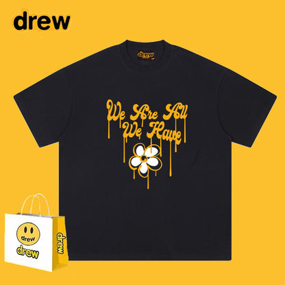 Drew T-shirts Short Sleeve Letter Print