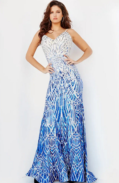 Women Clothing Party Backless Sequined Sexy Dress