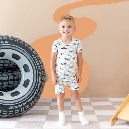 Short Sleeve Pajamas in Fast and Fierce