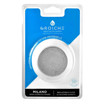 GROSCHE Stovetop Espresso Silicone Seals and Filter