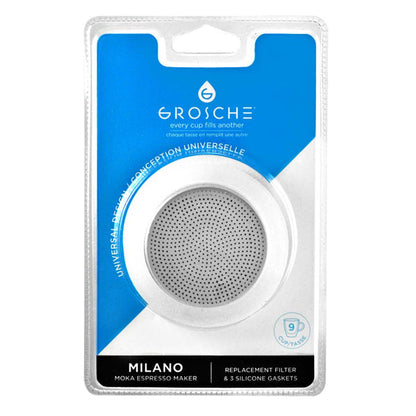 GROSCHE Stovetop Espresso Silicone Seals and Filter