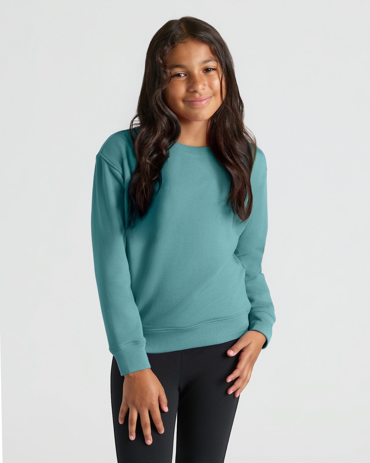 Girls Stormcloud Slouch Pullover Crew