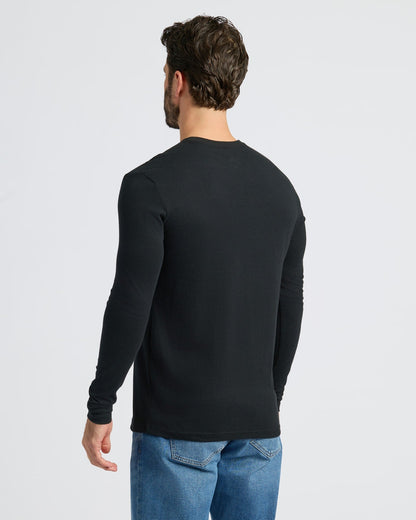 Black Classic Long Sleeve Crew Neck 10-Pack