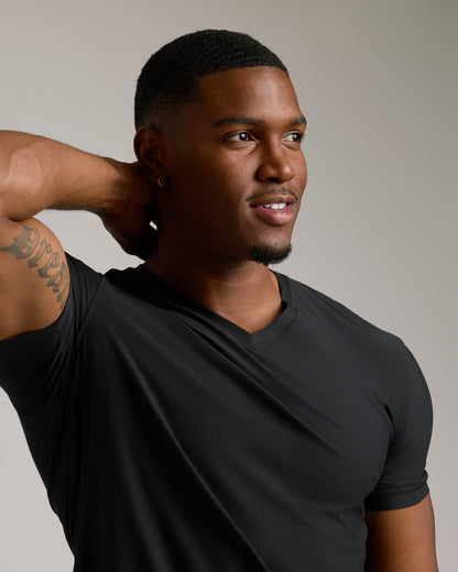 Black Tall Active V-Neck