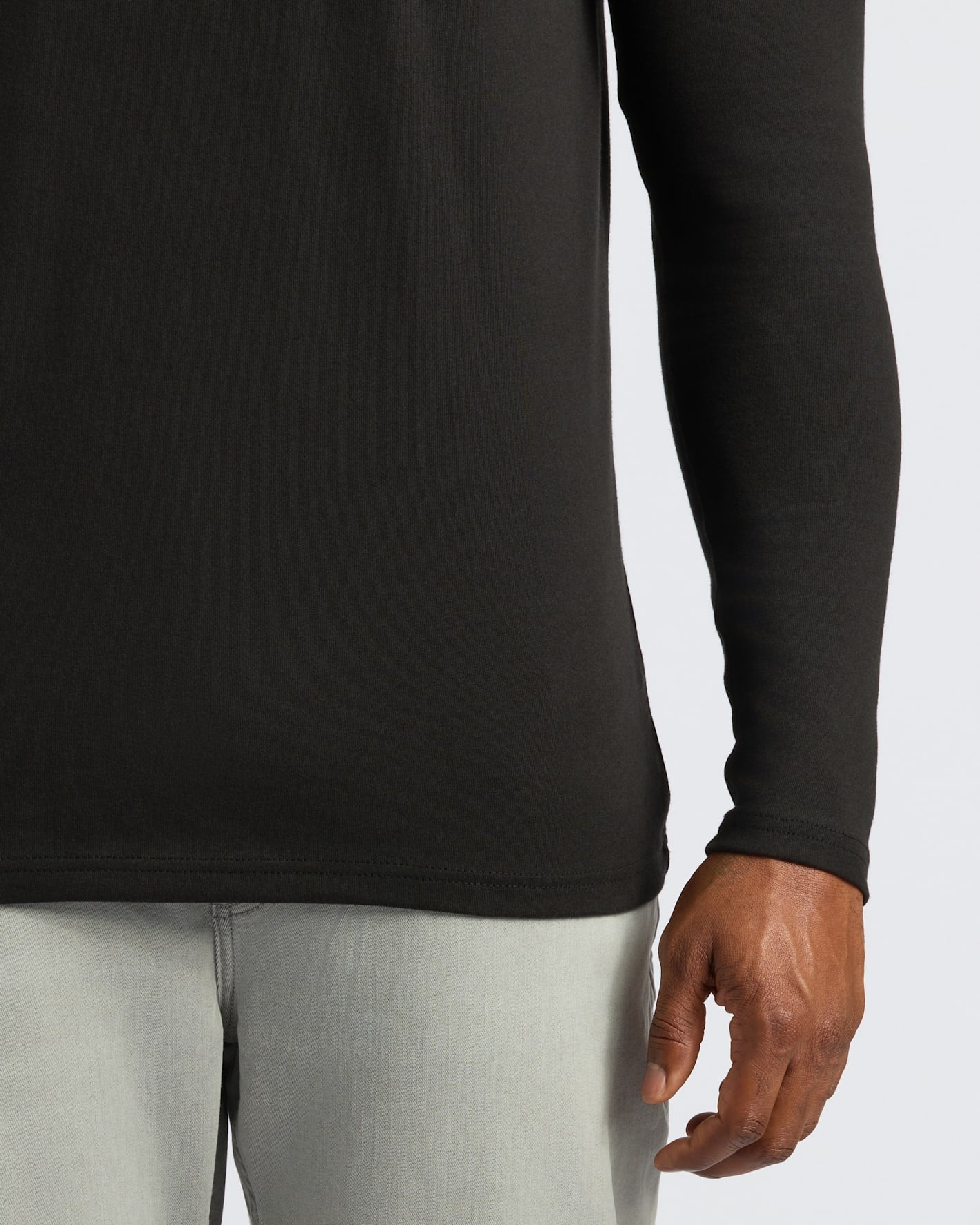 Black Tall Heavyweight Long Sleeve Pocket Crew 2-Pack