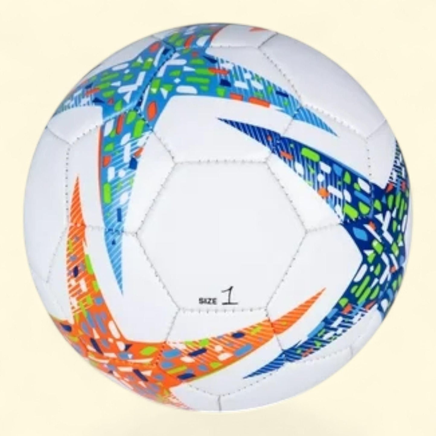 Athletic Works Soccer Ball, Mini Size 1, Blue/Orange