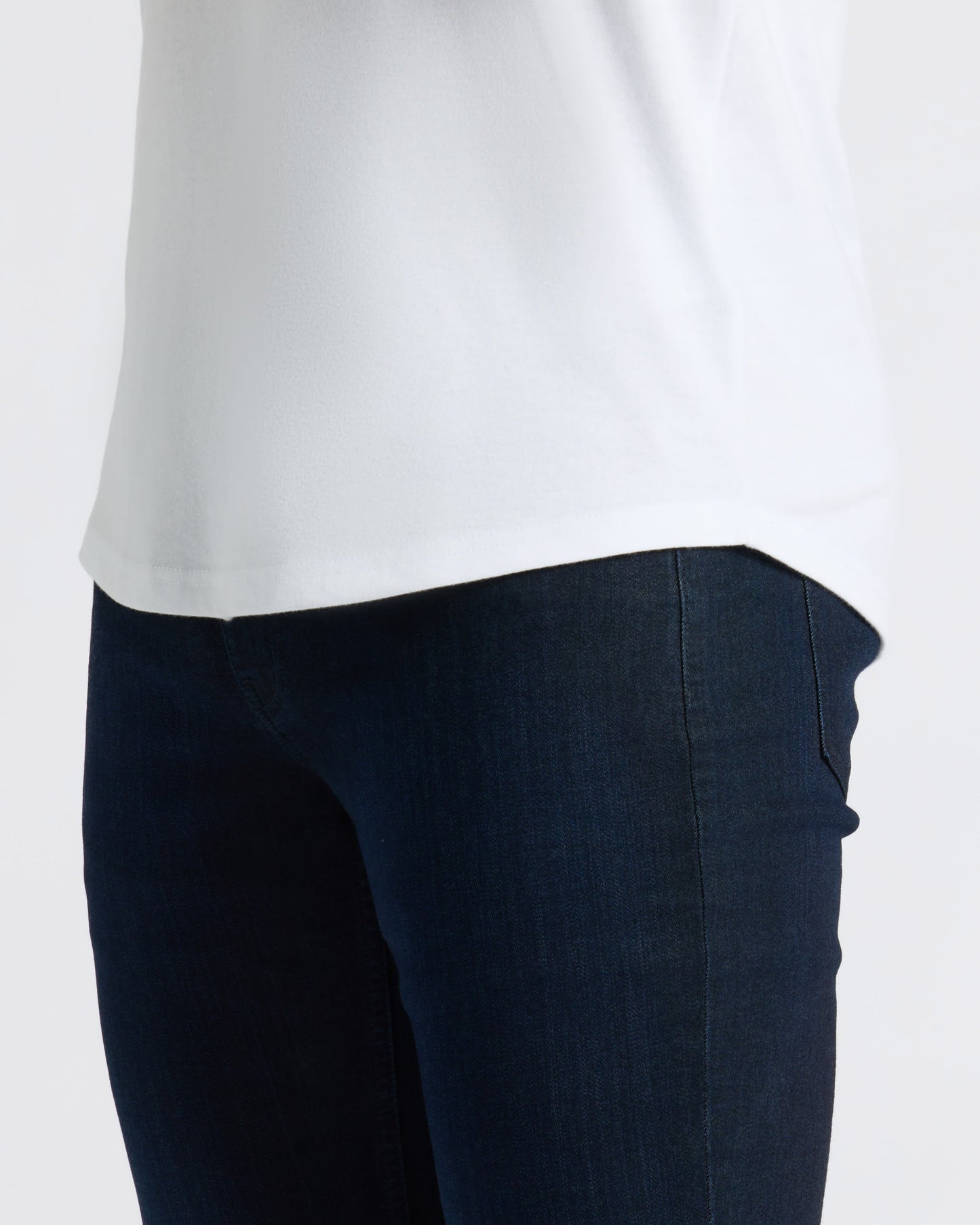White Curved Hem Classic Crew Neck 3-Pack