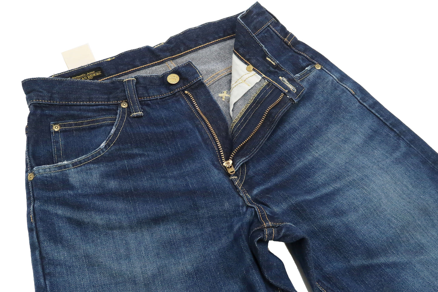 Lee Jeans 101Z with Zip fly Men's Regular Fit Straight Jeans LM8101 Made in Japan LM8101-526 Pre-Faded Blue Indigo Denim