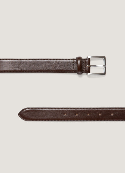 Mens Smart Leather Belt In Brown Mbel9481 Brab