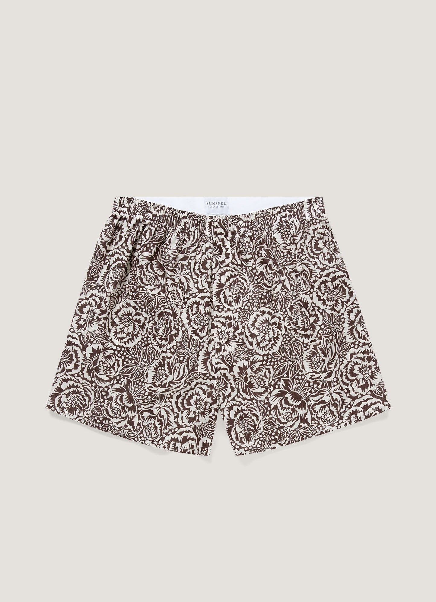 Mens Classic Boxer Shorts In Liberty Fabric In Cedar Rose Floral Mbox4701L Bkbm