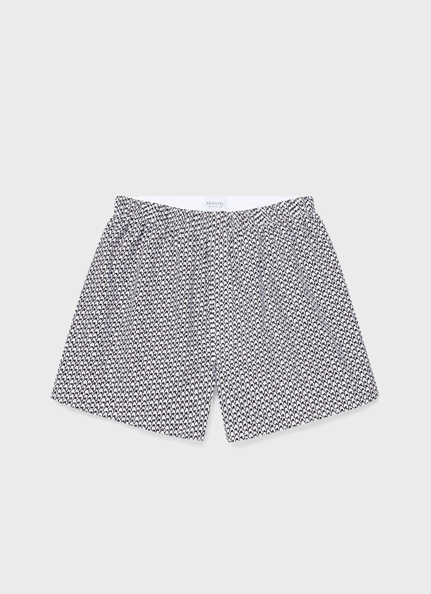 Mens Printed Boxer Shorts In Penguin Colony