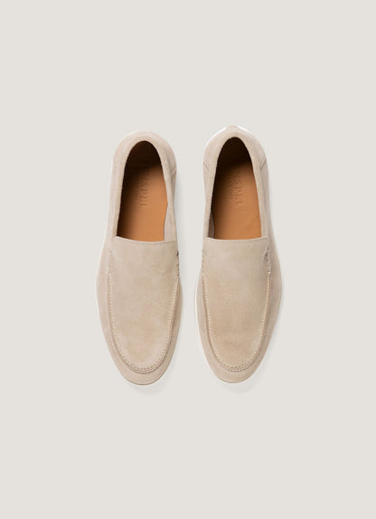 Mens Sunspel Suede Loafer In Sand Mftw9502 Brbd