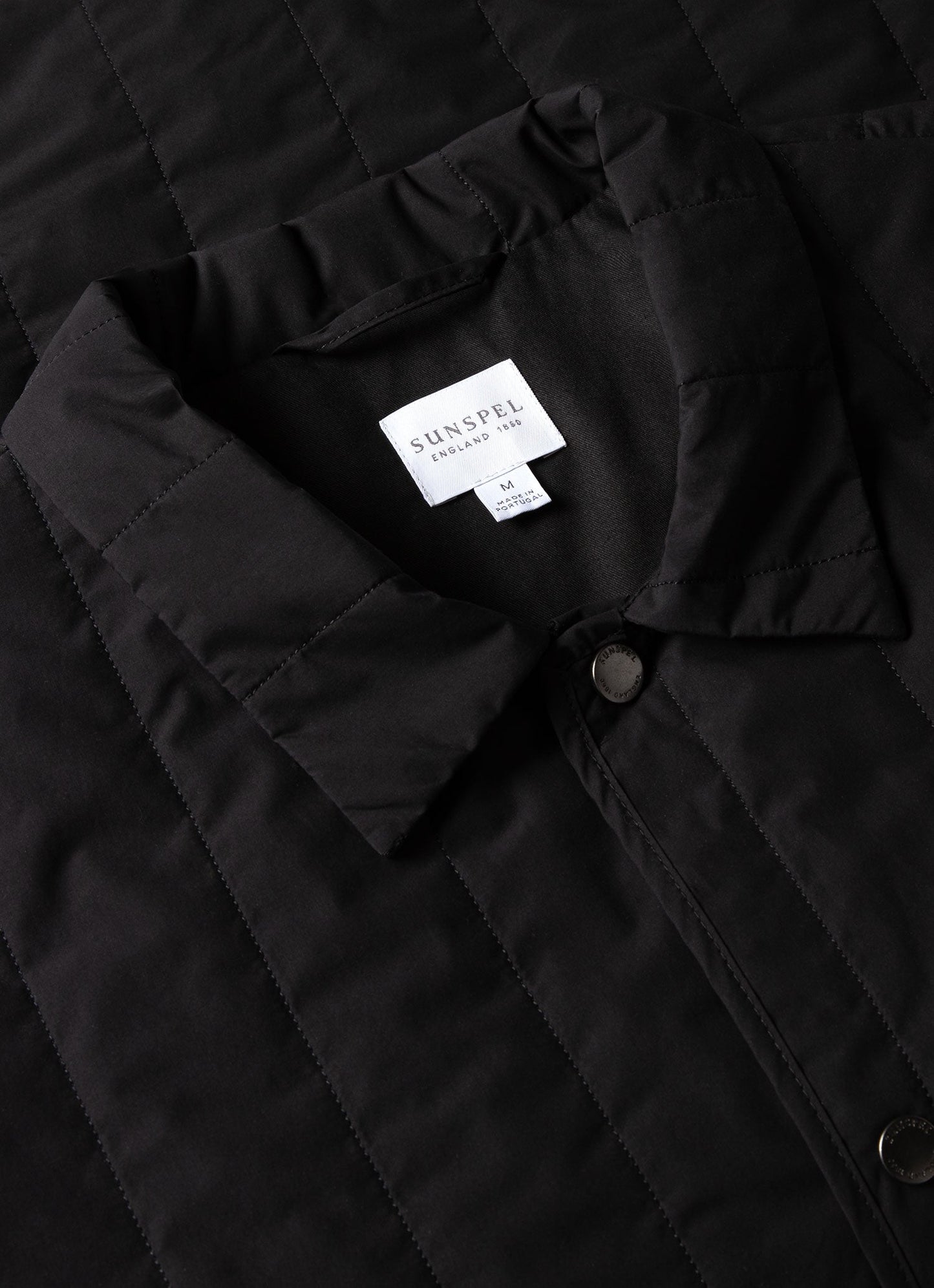 Mens Quilted Twin Pocket Jacket In Black Mjac7125 Bkaa