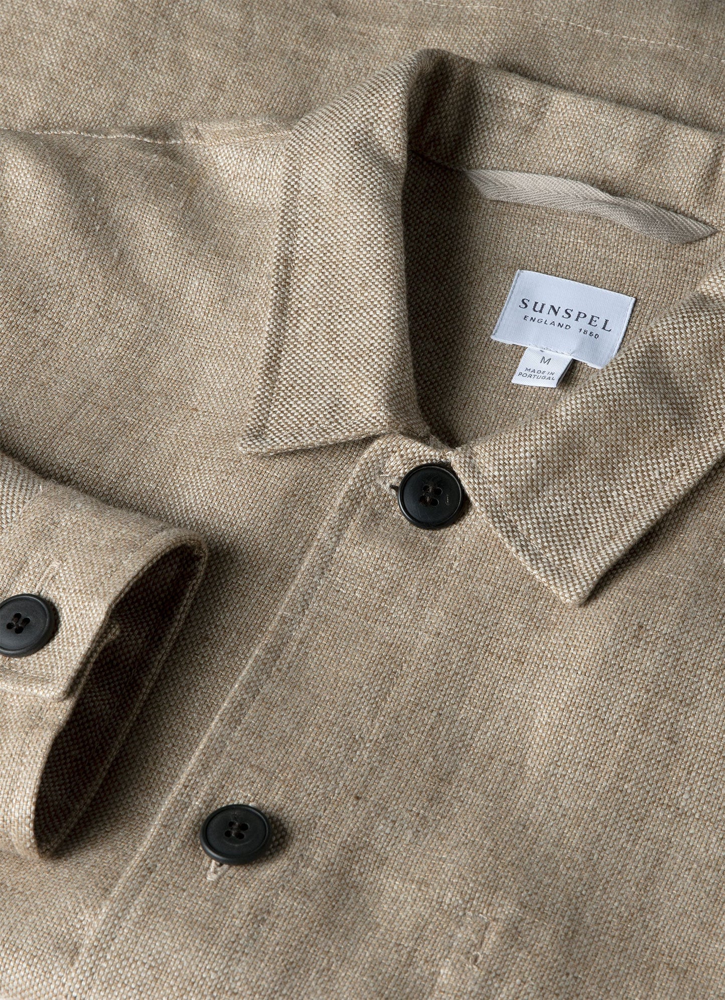 Mens Hopsack Twin Pocket Jacket In Light Stone Mjac7140 Whbs