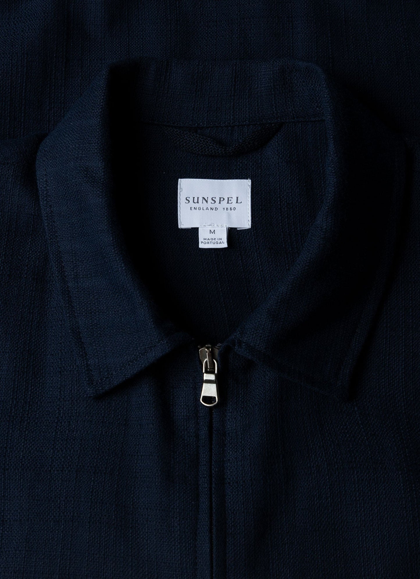 Mens Cotton Raffia Blouson Jacket In Navy Mjac7167 Buaa
