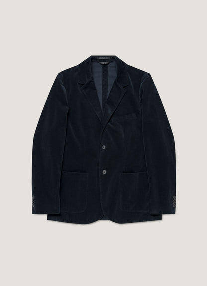 Mens Corduroy Blazer In Navy Mjac7179 Buaa