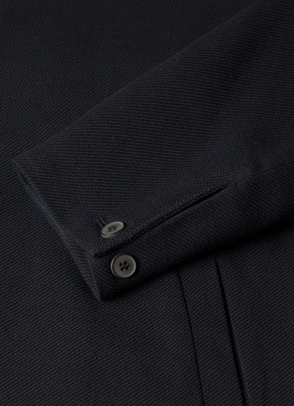 Mens Light Textured Wool Harrington Jacket In Navy Mjac7190 Buaa