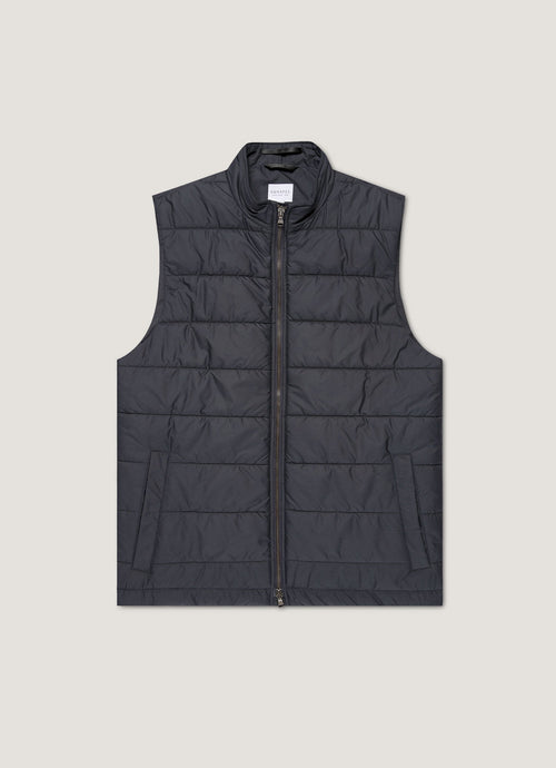 Mens Insulated Gilet In Navy Mjac7193 Buaa