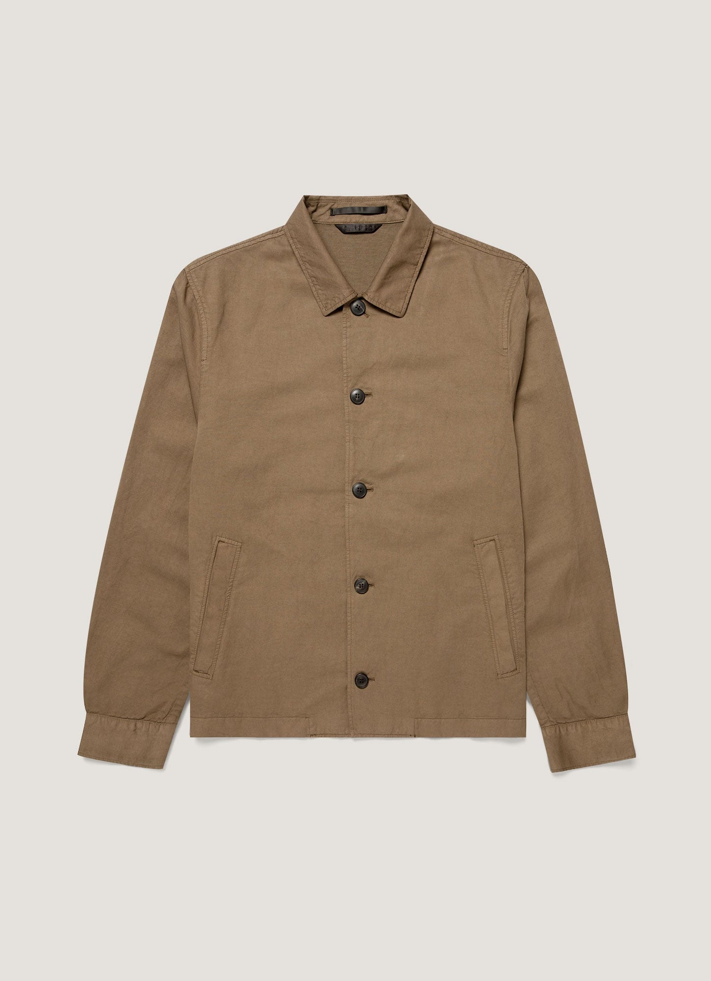 Mens Cotton Linen Jacket In Dark Cedar Mjac7207 Brgr