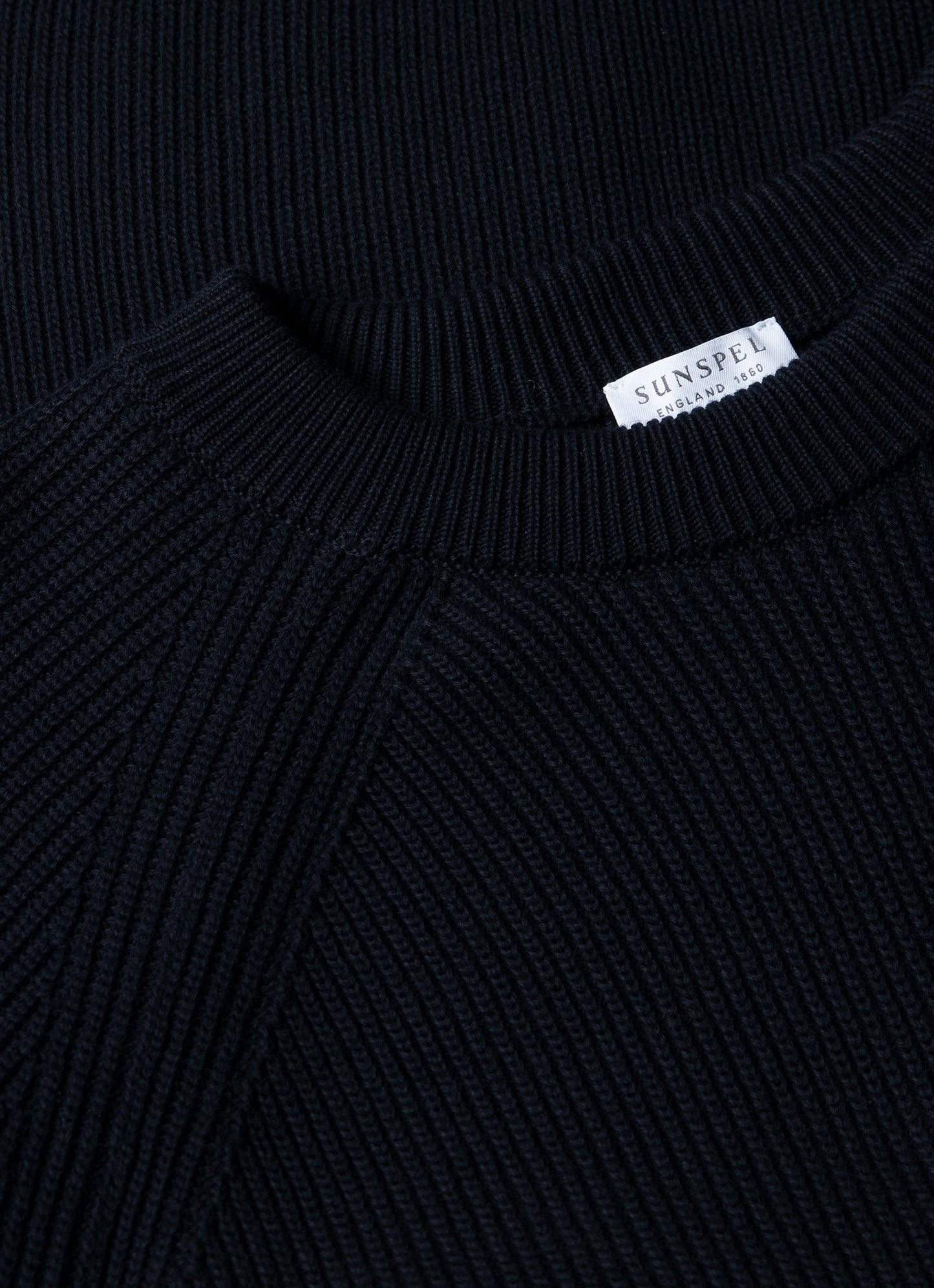 Mens Ribbed Jumper In Navy Mjum8288 Buaa