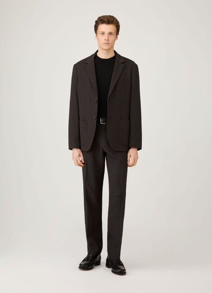 Mens Cashmere Crew Neck Jumper In Black Mjum8291 Bkaa