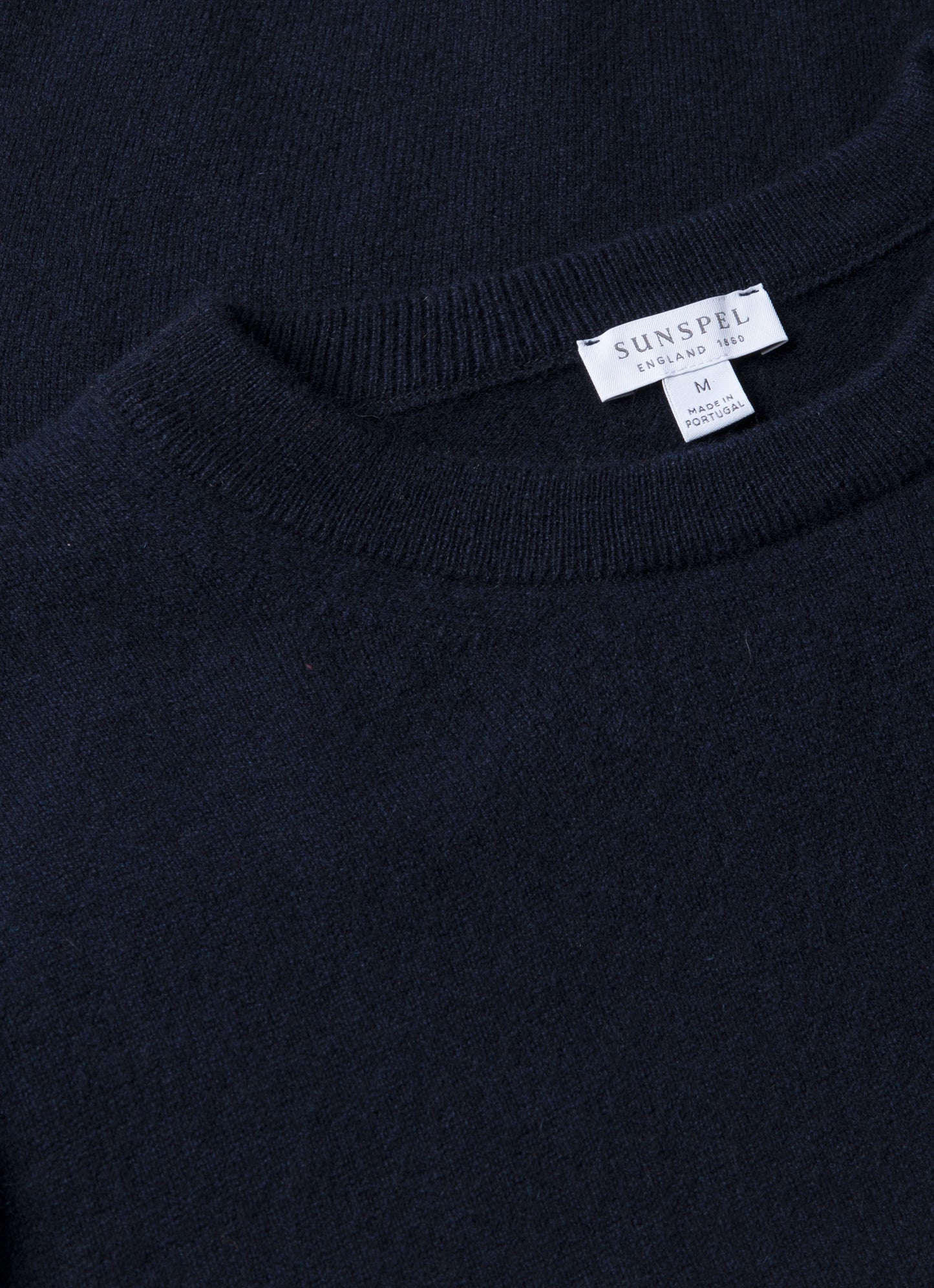 Mens Cashmere Crew Neck Jumper In Navy Mjum8291 Buaa