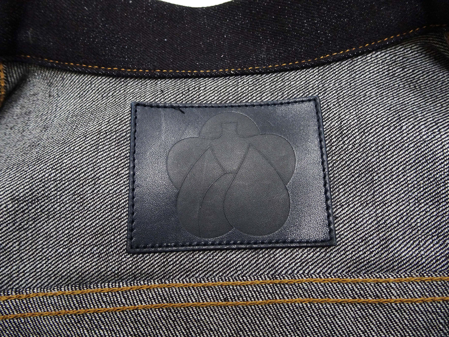 Momotaro Jeans Denim Jacket #002 Men's 1953 Type 2 Style 14.7oz. Zimbabwean Cotton Deep Indigo Denim Jean Jacket MMGJ0002 Sanforized, Unwashed Finish
