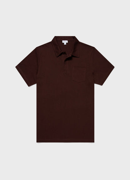 Mens Riviera Polo Shirt In Raisin Mpol1026 Brfq