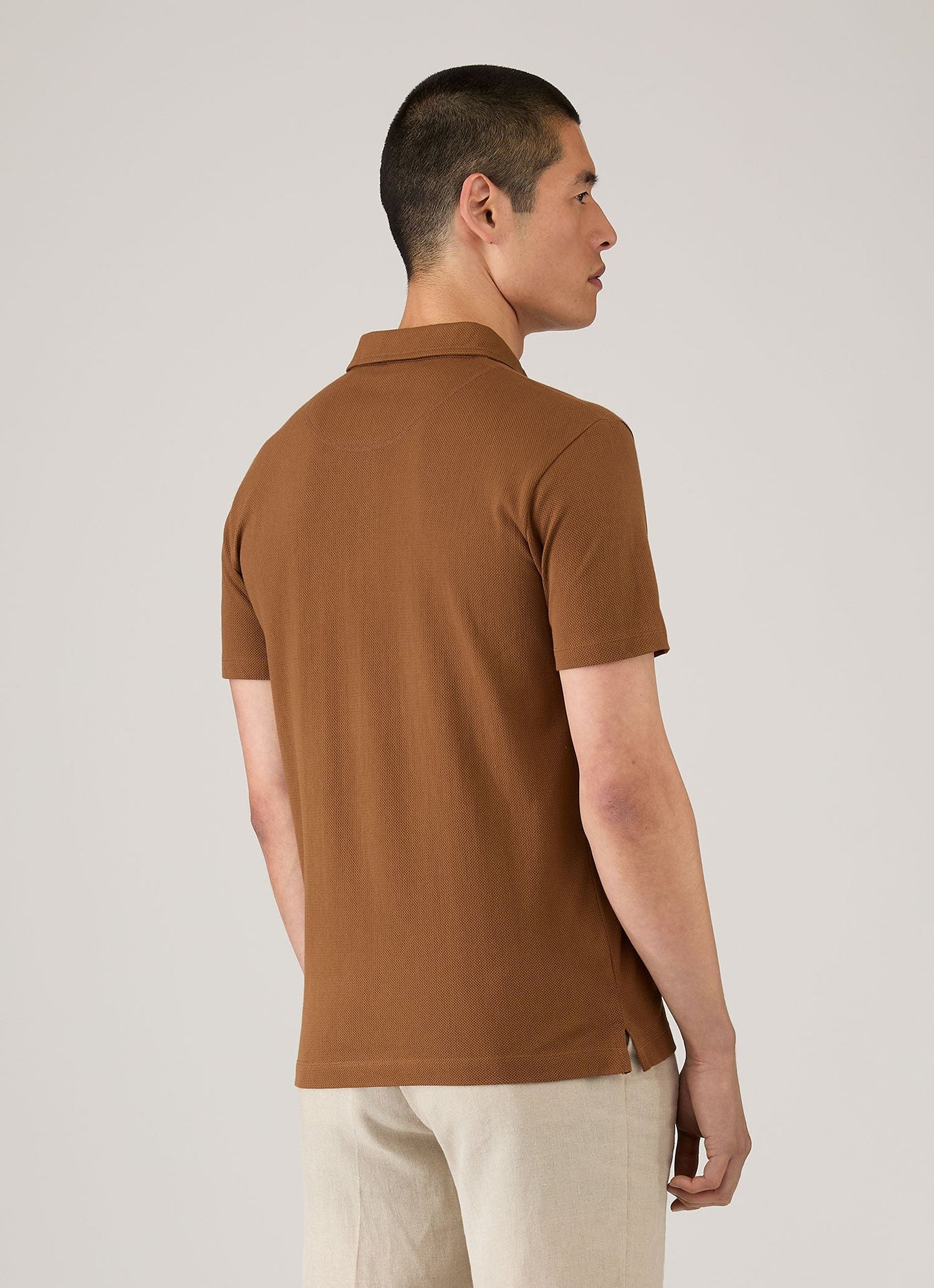Mens Riviera Polo Shirt In Bronze Mpol1026 Brgu