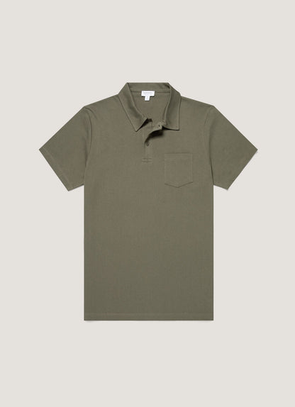 Mens Riviera Polo Shirt In Khaki Mpol1026 Gngy