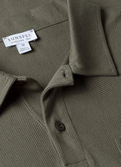 Mens Riviera Polo Shirt In Khaki Mpol1026 Gngy