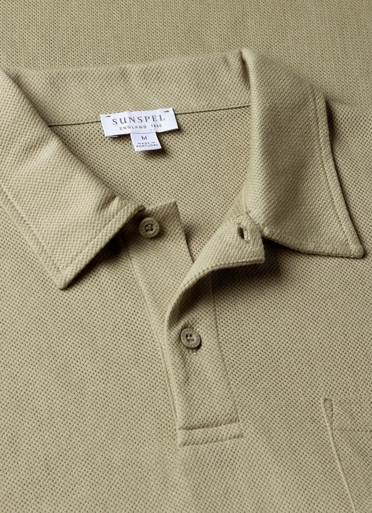 Mens Riviera Polo Shirt In Pale Khaki Mpol1026 Gngz