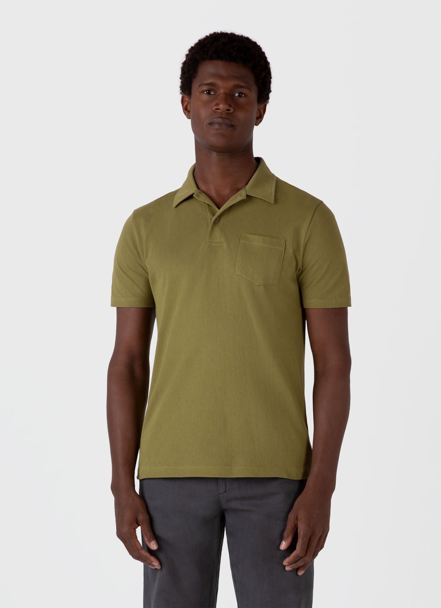 Mens Riviera Polo Shirt In Matcha Green Mpol1026 Gnif