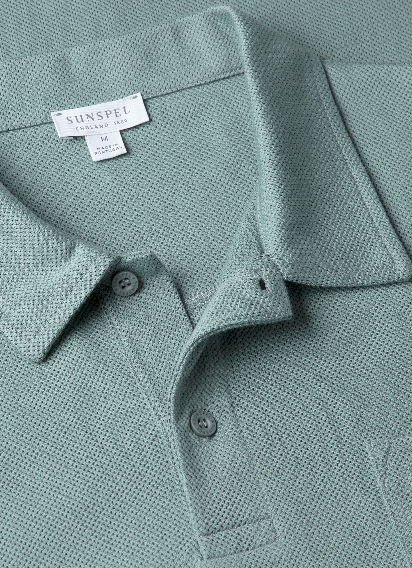 Mens Riviera Polo Shirt In Steel Green Mpol1026 Gniu