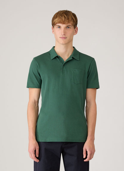 Mens Riviera Polo Shirt In Forest Mpol1026 Gnjd
